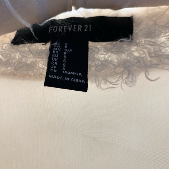 Forever 21 white wool cardigan cover-up - Picture 4 of 5